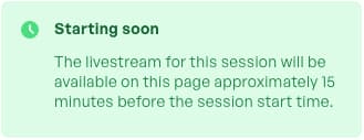 stream starts soon notification